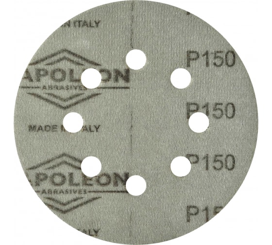 Шлиф.круг NAPOLEON NAP GOLD d.125мм. 8отв. P150 00-00000273 в Екатеринбурге