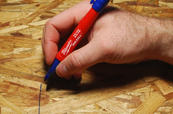 Маркер Milwaukee INKZALL синий тонкий 1 шт. 4932492126