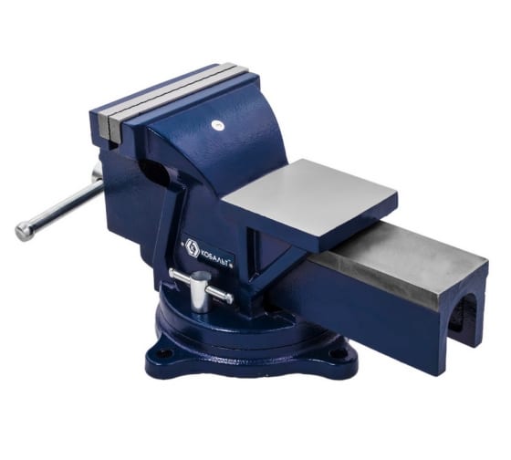 Тиски слесарные поворотные Кобальт 150мм. захва 150мм. вес 17кг.  245-992 в Екатеринбурге