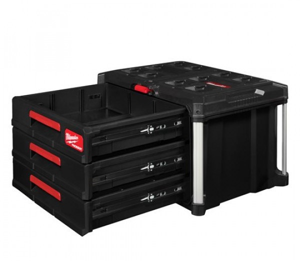Ящик с 3-мя выдвижными отсеками Milwaukee PACKOUT 4932472130