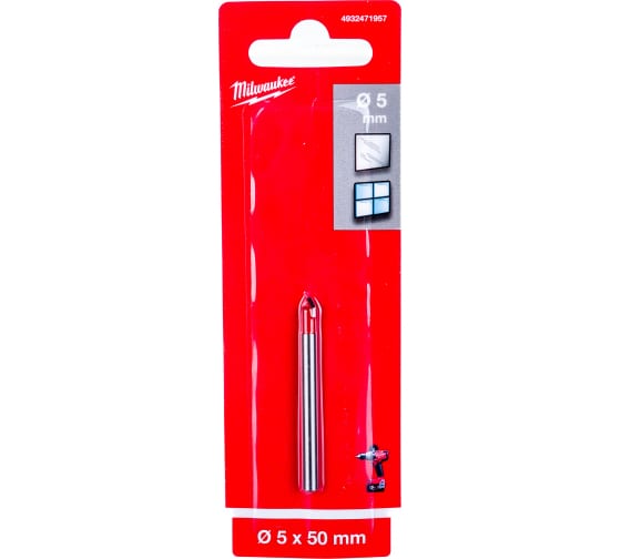Сверло по стеклу и плитке Milwaukee GENII 5x50 4932471957