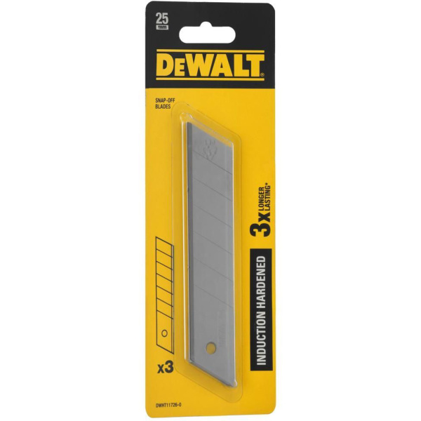 Лезвие DeWalt сегментированное закаленное 3 шт,25 мм для ножа  DWHT11726-0 в Екатеринбурге