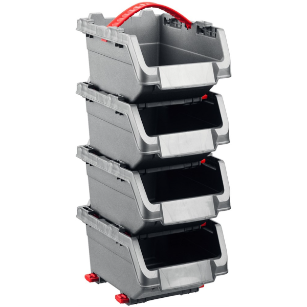 Лотки для хранения "Keter" Click Bins №2 11х15,5хh8,5см. 4шт.  17197117 в Екатеринбурге