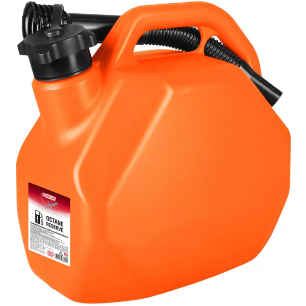 Канистра 3ton OCTANE RESERVE 10л ОРАНЖЕВАЯ для топлива усиленная с крышкой и лейкой 55382 в Екатеринбурге
