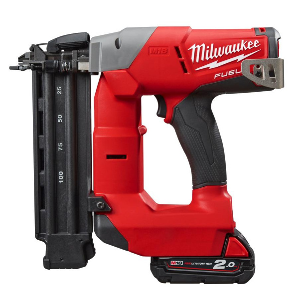 Аккумуляторный гвоздезабиватель Milwaukee M18 CN18GS-202X FUEL (Li-Ion2Ач)
