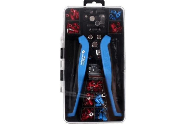 Клещи HOEGERT зачистные с набором клемм 200 элементов HT1P230 в Екатеринбурге 