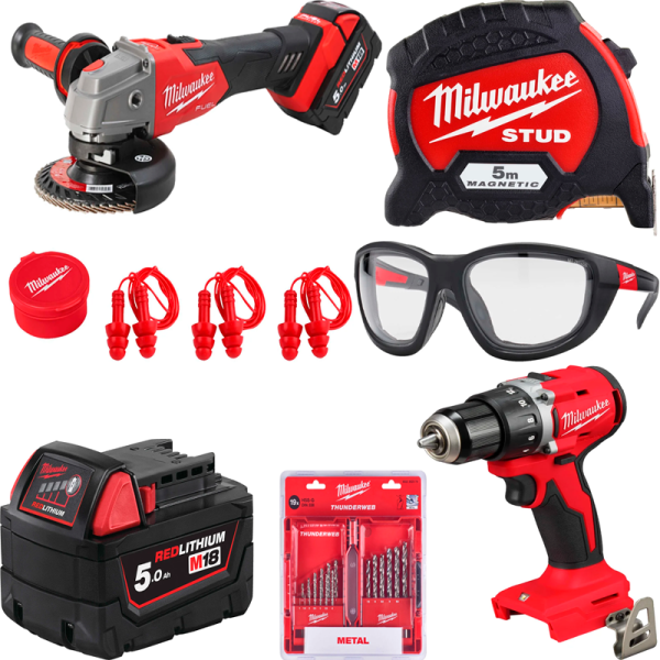 Промо-набор Milwaukee  M18 FSAG100P 100-летие Milwaukee 493310003