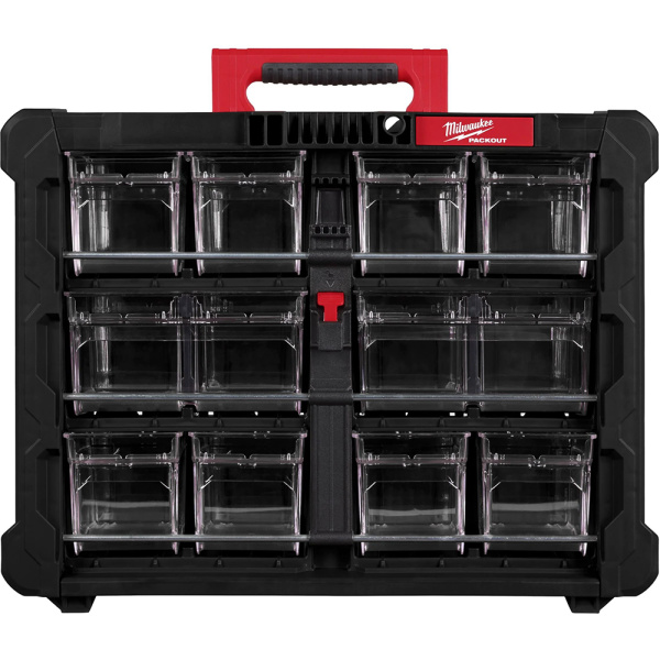 Органайзер с подносами Milwaukee PACKOUT™ Tip Bin Organiser 4932498323