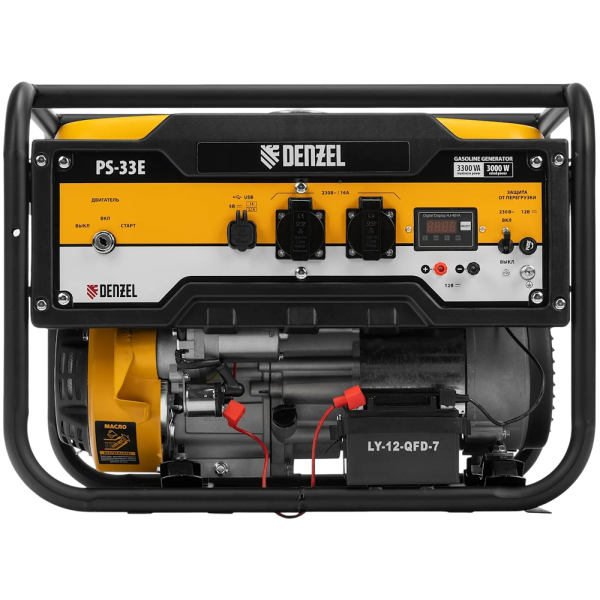 Бензиновый генератор Denzel PS-33E 94537 в Екатеринбурге