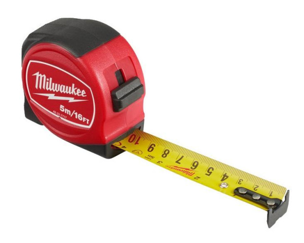 Рулетка Milwaukee SLIM 5м-16фт / ширна 25мм