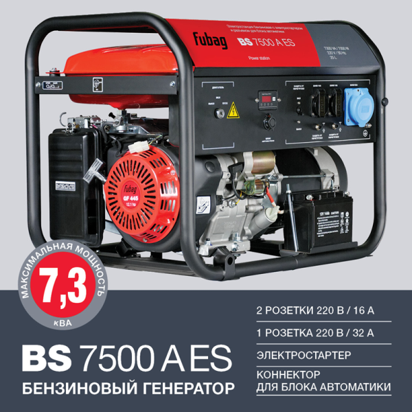 Бензиновый генератор "Fubag" BS 7500 AES 641031 в Екатеринбурге