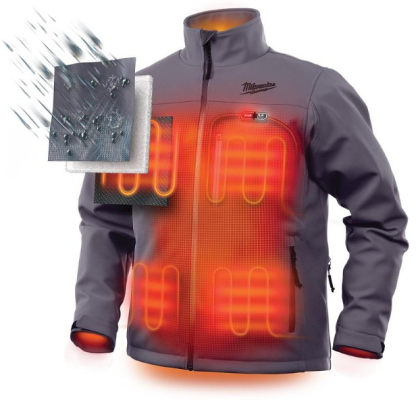 Куртка с подогревом Milwaukee M12 HJGREY3-0 (M) 4933451592