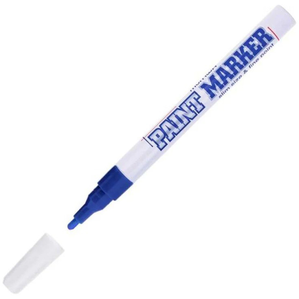 Маркер краска MunHwa Slim (синий) 2мм  SPM-02 в Волгограде 