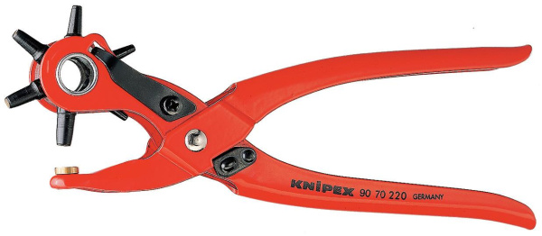 Клещи просечные с револьверной головкой KNIPEX 90 70 220 KN-9070220 в Екатеринбурге 