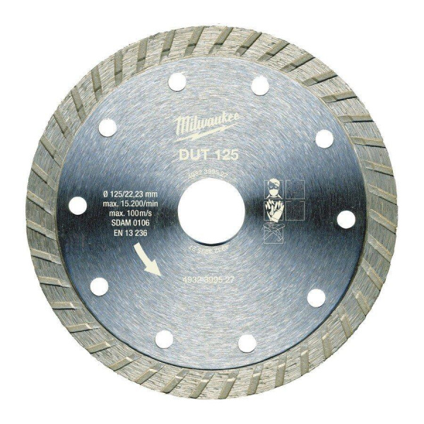 Алмазный диск Milwaukee DUT 125