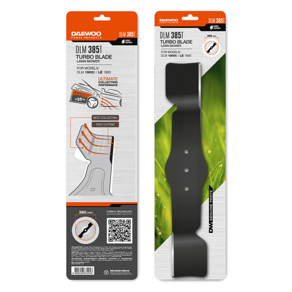 Нож для газонокосилки DAEWOO Турбо DLM 385T 38см для DLM 1900E в Екатеринбурге