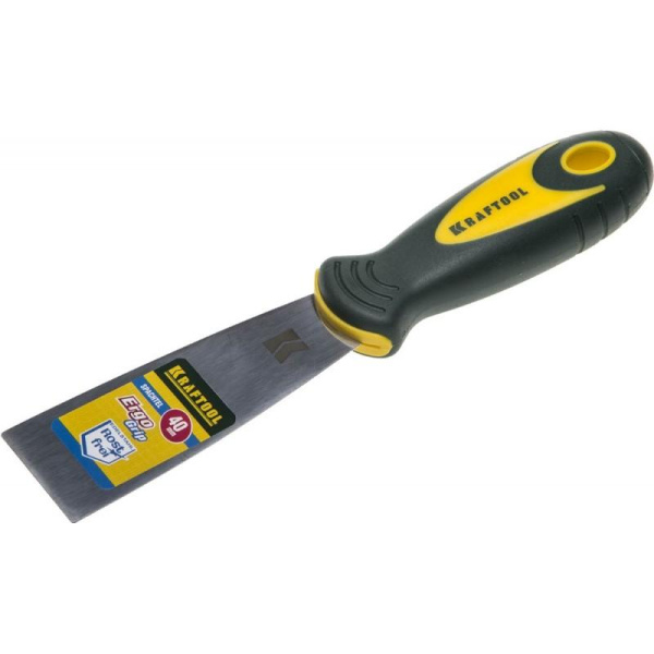 Шпатель "Kraftool" нержав.полотно 2-компоненткая ручка 40мм. 10035-040