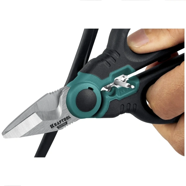 Ножницы электрика KRAFTOOL Electric  4-в-1 160 мм с чехлом  23356 в Волгограде 