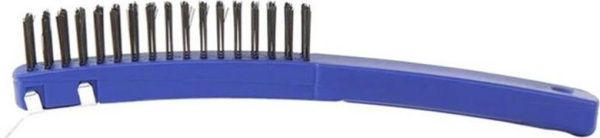 Щетка ручная WORKPRO стальная, 4-рядная, со скребком  WP253001 в Екатеринбурге 