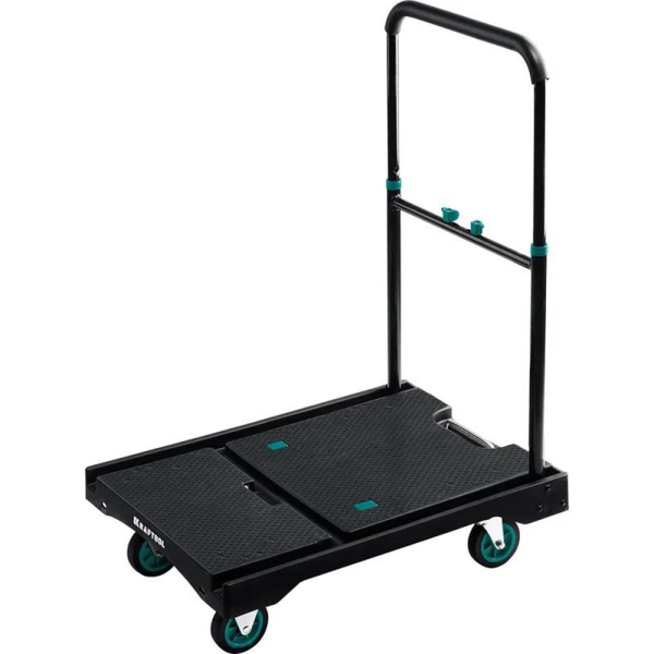 Тележка платформенная складная KRAFTOOL до 150 кг, 68х49.5 см, d10 см 38780-150