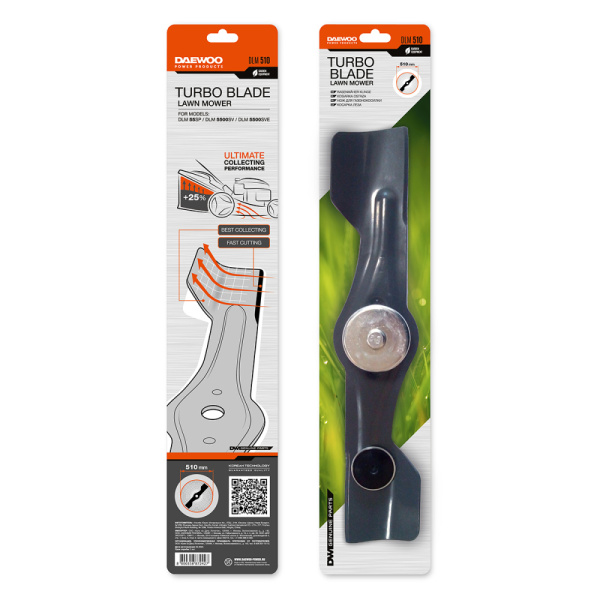 Нож для газонокосилки DLM 510 DAEWOO ТУРБО в Екатеринбурге