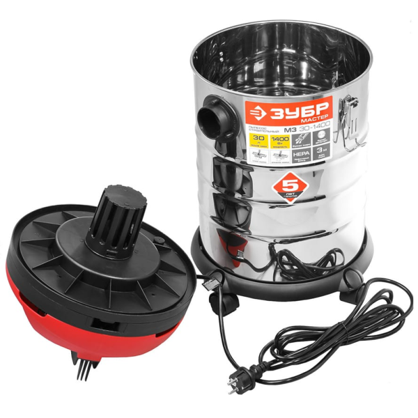 Пылесос строительный ЗУБР  ПУ-30-1400 М3 в Екатеринбурге