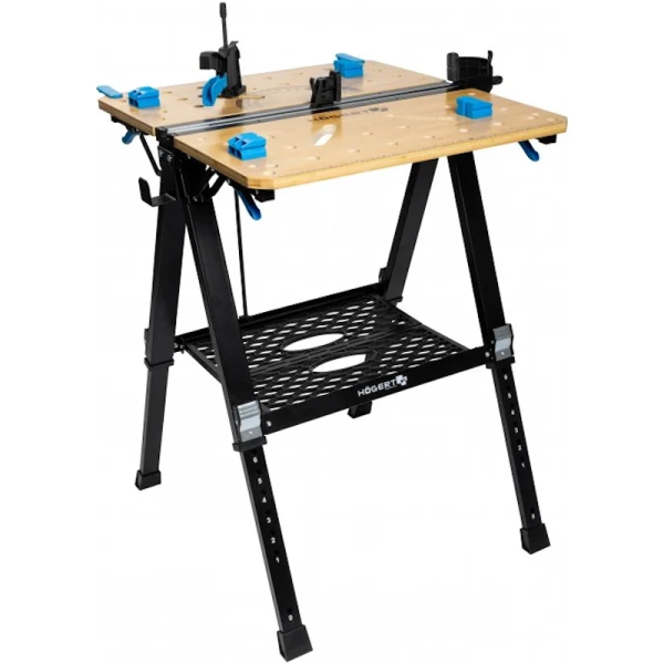 Верстак складной столярный HOEGERT 700x650x915мм  HT7G540 в Волгограде