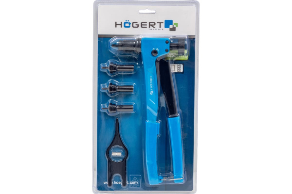 Заклепочник HOEGERT для резьбовых заклепок M3-M6  HT2C180 в Екатеринбурге 