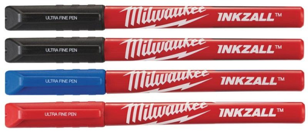 Ручки Milwaukee INKZALL Fine Tip Цветные (4шт)