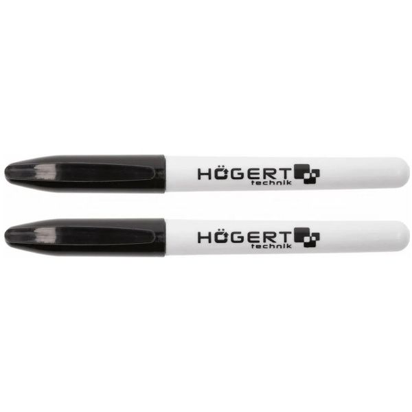 Маркер перманентный HOEGERT TECHNIK черные, 2 шт. в упаковке HT3B779 в Екатеринбурге 