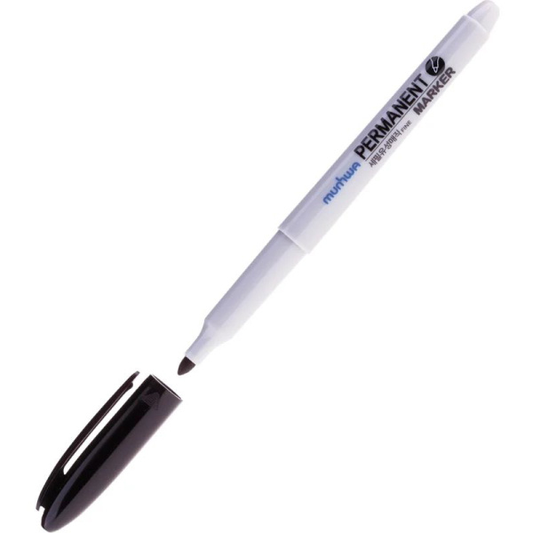 Маркер перманентный MunHwa (черный), пулевидный, 1,5мм  FPM-01 в Волгограде 