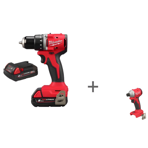 Набор Инструмента Milwaukee №2 M18BLDDRC-202C+M18BLIDR-0X PT2509002