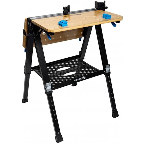 Верстак складной столярный HOEGERT 700x650x915мм  HT7G540 в Волгограде