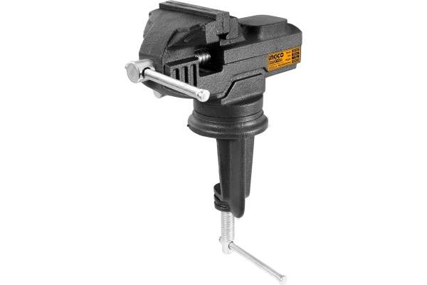 Тиски поворотные с наковальней INGCO 1000 кгс  HBV082 в Екатеринбурге