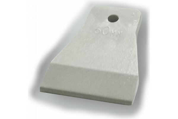 Шпатель резиновый DECOR 80мм. белый  3080089