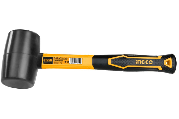 Молоток резиновый INGCO 220 g с фиберглассовой ручкой  HRUH8208 в Екатеринбурге 