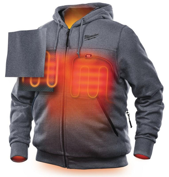Толстовка с подогревом Milwaukee M12 HHGREY2-0 (XL) 4933451619