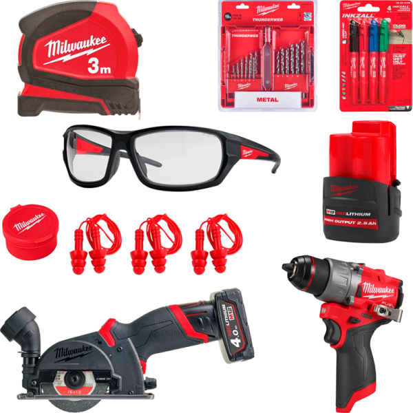 Промо-набор Milwaukee M12 FCOT100P 100-летие Milwaukee 493310002