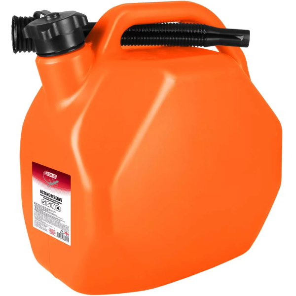 Канистра 3ton OCTANE RESERVE 20л оранжевая для топлива (усиленная) с крышкой и лейкой 55383