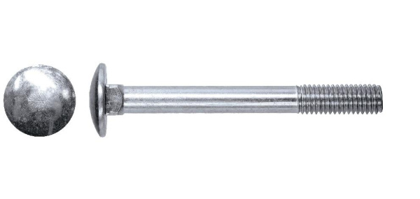 Болт мебельный М8х40 DIN603 (1250шт)