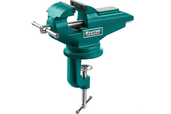 Тиски со струбциной KRAFTOOL MINI 65мм. развод губок 90мм. 32713-75 в Екатеринбурге