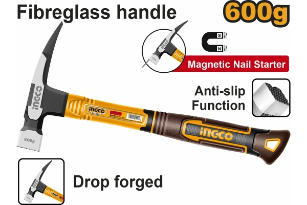 Молоток кровельщика INGCO 600гр.  HCH81060 в Екатеринбурге 