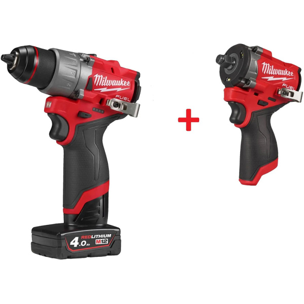 Набор Инструмента №15 Milwaukee M12FDD2-402X+M12FCIWF12G3-0 PT2509015