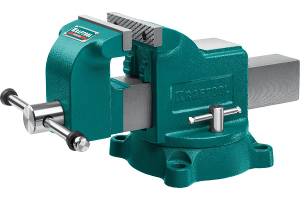 Тиски слесарные поворотные KRAFTOOL GRAND 100мм. развод губок 100мм.  32702-100 в Екатеринбурге