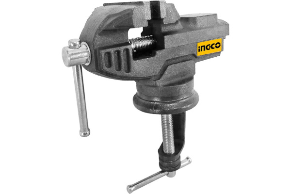 Тиски поворотные с наковальней INGCO 1000 кгс  HBV082 в Екатеринбурге